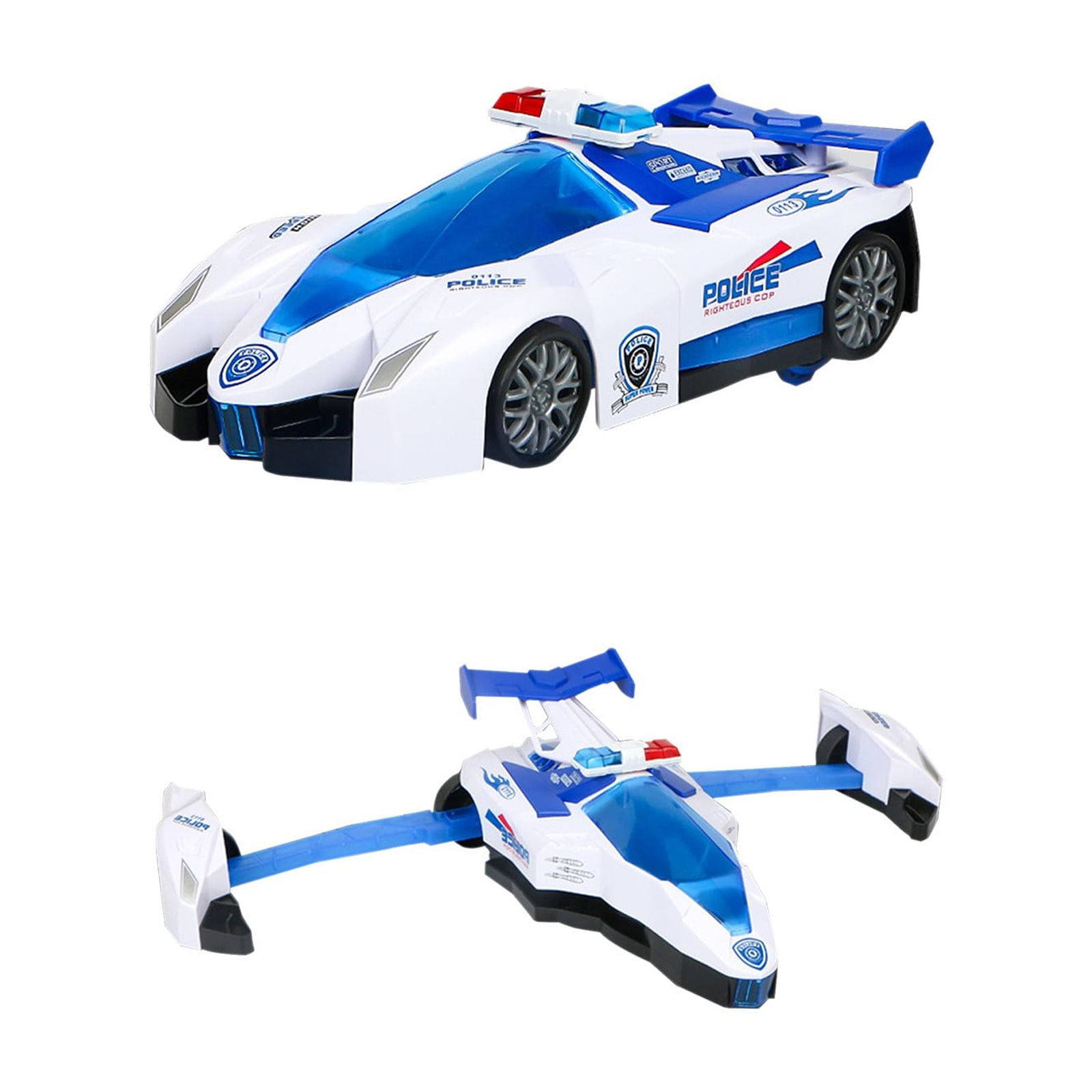 Jouet voiture transformable en robot et créatif