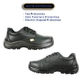 thumbnail image 3 of vangelo ASTM and CSA Approved Steel Toe Men Safety Shoe HELMUT-3 Puncture and Toe Protection Non-Slip Black Size 9W, 3 of 5