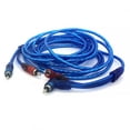 thumbnail image 3 of Baohd Car Amplifier Cable Installation Wiring amplifier cable RCA Copper Wire Vehicle Digital Stereo Hi-fi Audio Cable, 5m, 3 of 8