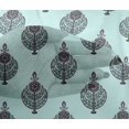 thumbnail image 4 of oneOone Viscose Chiffon Fabric Leaves & Floral Block Decor Fabric Printed BTY 42 Inch Wide, 4 of 4