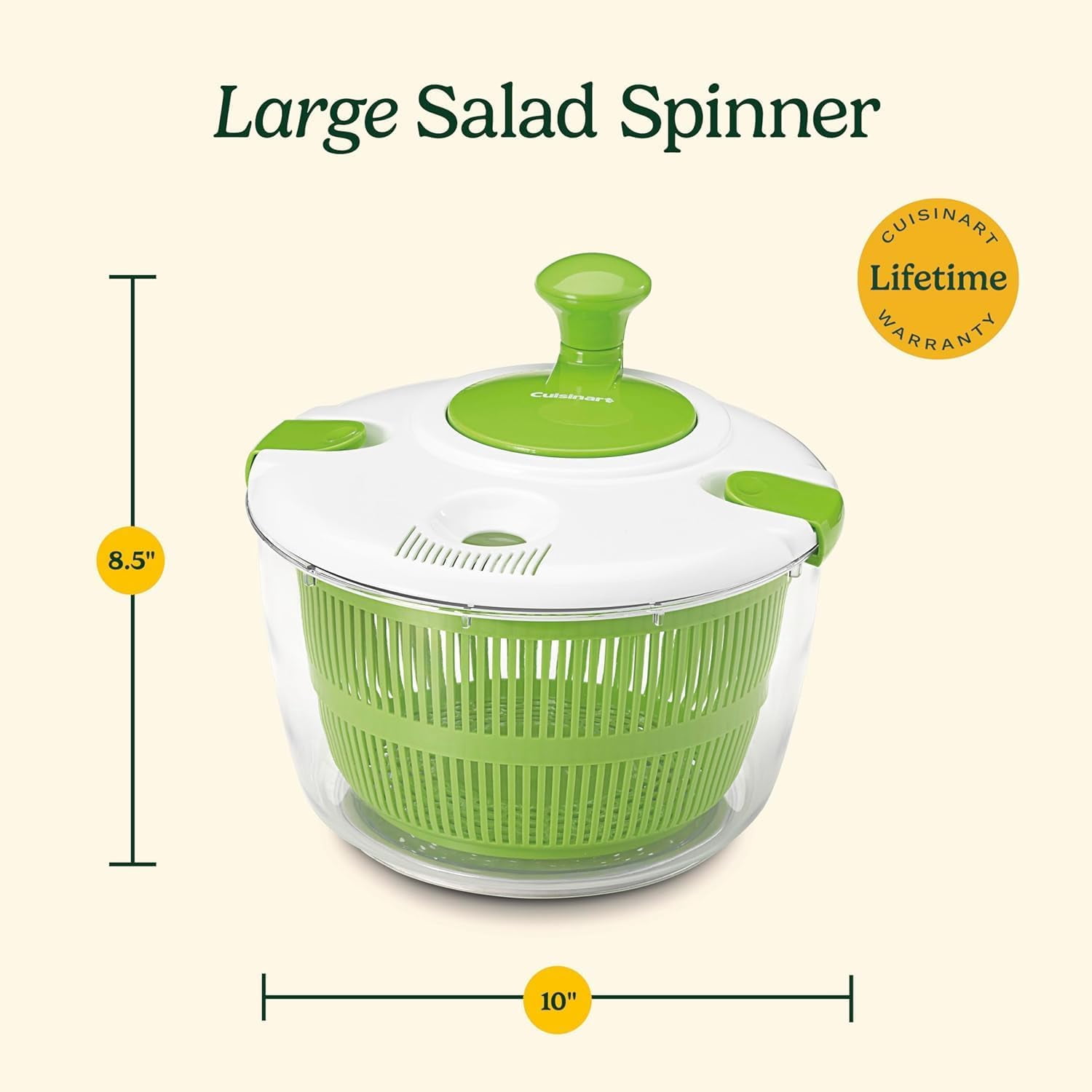 Cuisinart Salad Spinner with Easy-to-Spin Knob