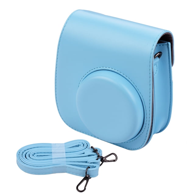Amdohai Portable Instant Camera Case Bag Holder PU Leather with Shoulder Strap Compatible with Fujifilm Fuji Instax Mini 11