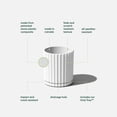 thumbnail image 2 of Veradek Mason Series Demi 6" Planter 2 Pack White, 2 of 9