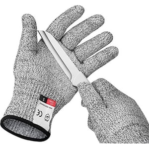 Cut Resistant Gloves, Food Grade Safety Gloves Kitchen Anti Cut Gloves for Cutting, Level 5 Proof Cutting Work Gloves