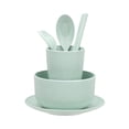 thumbnail image 1 of Pink Wheat St Tableware 6-Piece Set Eco-Friendly Portable Bowl Plate Cup Cutlery Gift Set, 1 of 6