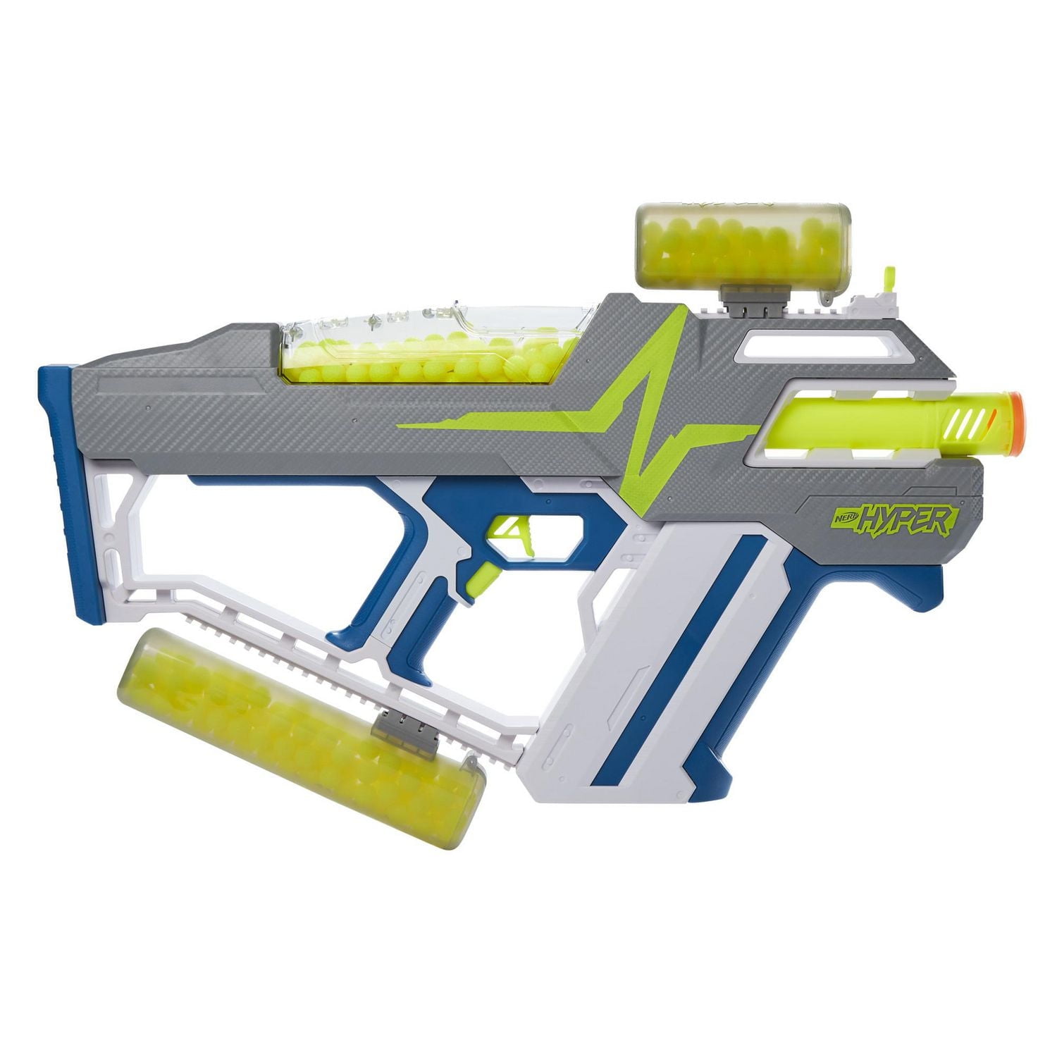 Nerf Hyper Mach-100 Fully Motorized Blaster -- Includes 80 Nerf