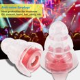 thumbnail image 3 of Bouchons d'Oreilles en Silicone Souple, Bouchon d'Oreille à Réduction de Bruit 27 dB pour Concerts, Batteurs, Fêtes, 3 of 8