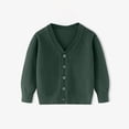 thumbnail image 3 of Liyamei Unisex Boy' Girls' Cardigans Sweater V Neck Long Sleeve Button Soild Knit Sweaters For 2 10 Years, 3 of 3