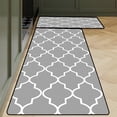 thumbnail image 3 of Fwttom Kitchen Mat, 2Pcs Kitchen Rugs, Cushioned Kitchen Mats for Floor, Non-Slip Standing Desk Mat, Waterproofing Kitchen Rug Set for Kitchen, Floor, Office, 3 of 9