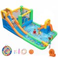 thumbnail image 1 of Costway 11-in-1 Inflatable Bounce House Water Slides for Kids with 750W Blower, 1 of 10