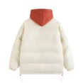 thumbnail image 3 of Styesk Jackets for Men Zipper Up Warm Jackets Outdoor Plus Size Work Coats Hooded Color Block Puffer Jacket Casual Comfy Wind Breaker Jackets with Pockets, 3 of 8