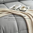 thumbnail image 3 of BedTreat Down Alternative Duvet Insert, Quilted Full Size Grey Comforter, All Season Ultra Soft Microfiber Bedding with Corner Tabs, Machine Washable, 3 of 9