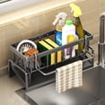 thumbnail image 1 of Staron Sponge Holder for Kitchen Sink, Kitchen Sink Caddy Kitchen Organizers, Kitchen Sink Organizer Storage Kitchen Sponge Holder, 1 of 7