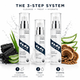 thumbnail image 2 of Nano Clear Men's USDA Organic 3-Step Skincare Kit, Charcoal Cleanser, Hydrating Serum & Active Moisturizer for Sensitive Skin, 3-Piece Set , Gift for mens, 2 of 5