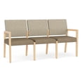 thumbnail image 1 of Pemberly Row Waiting Reception 3 Seat Tandem Seating No Center Arms in Brown, 1 of 5