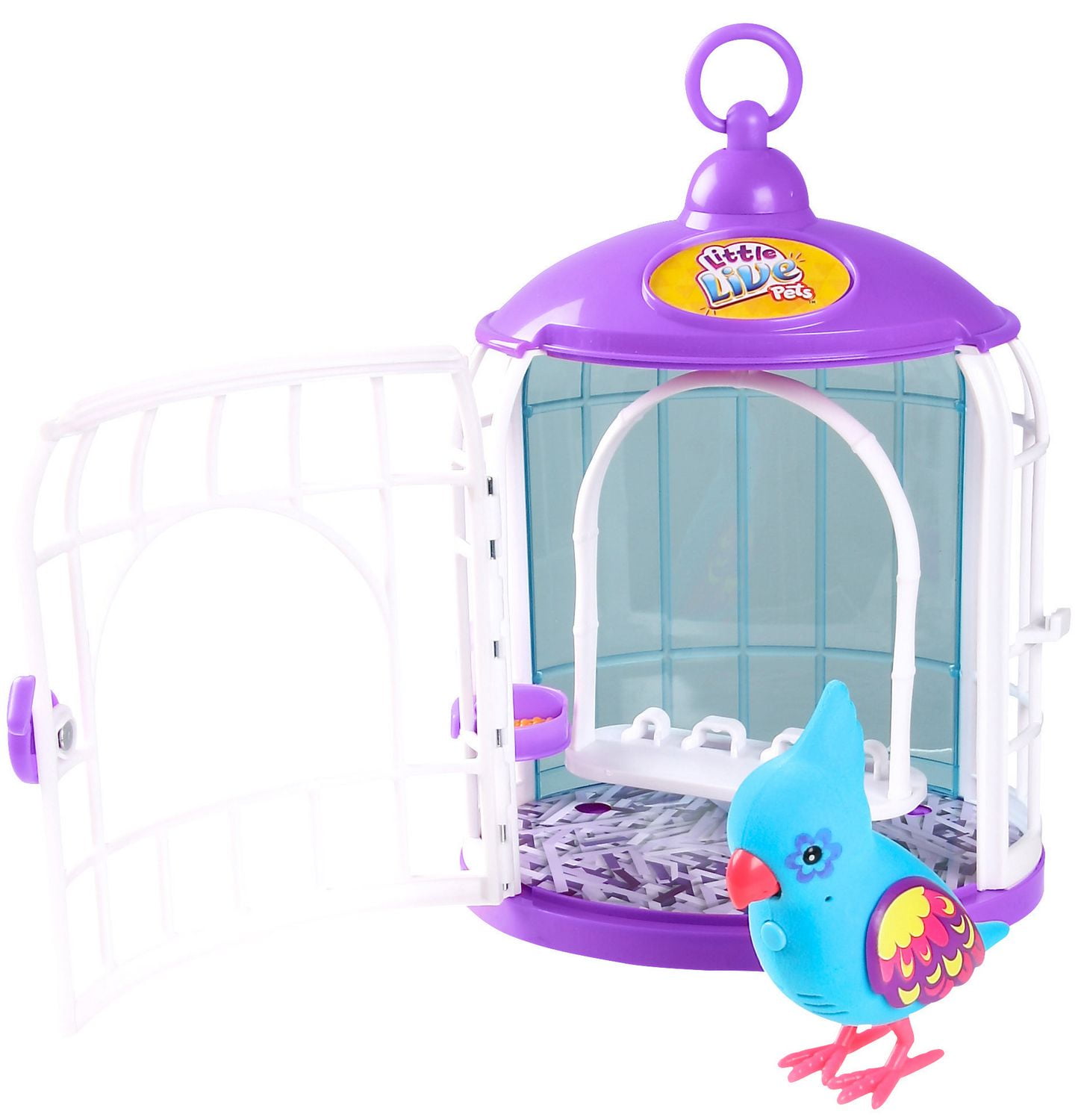 Jouet oiseau Festif Franco et cage de Little Live Pets