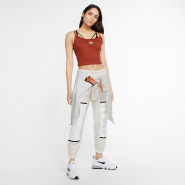 Nike CU5338-895 Rib Crop Tank Firewood Orange ( L )