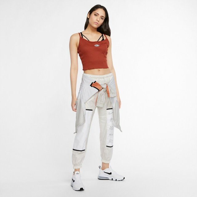 Nike CU5338-895 Rib Crop Tank Firewood Orange ( L )