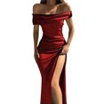 thumbnail image 1 of Ketyyh-chn99 Robe pour Femmes Robes de Soirée pour Mariage Robe à Col en V Élégante Formelle Robes Maxi Robes de Soirée pour Femmes Rouge,P, 1 of 5