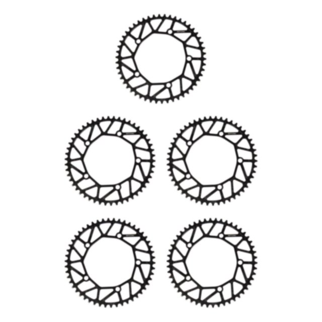 Redempat Chain Ring - Easy To Install Durable Wide Compatibility - Bike Crank Precise Fit Bicycles Crank 50T black 5Set