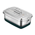 thumbnail image 1 of Bento en Acier Inoxydable pour Enfants Filles et Garçons Adulte École et Bureau, Contenant pour Collations, Grande Capacité - 2000 ml 2 Niveaux 2, 1 of 8