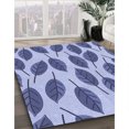thumbnail image 3 of Ahgly Company Tapis d'Intérieur Ronds Transitionnels Lavables à la Machine, Violet Pervenche Profond, 4 Pieds Rond, 3 of 7