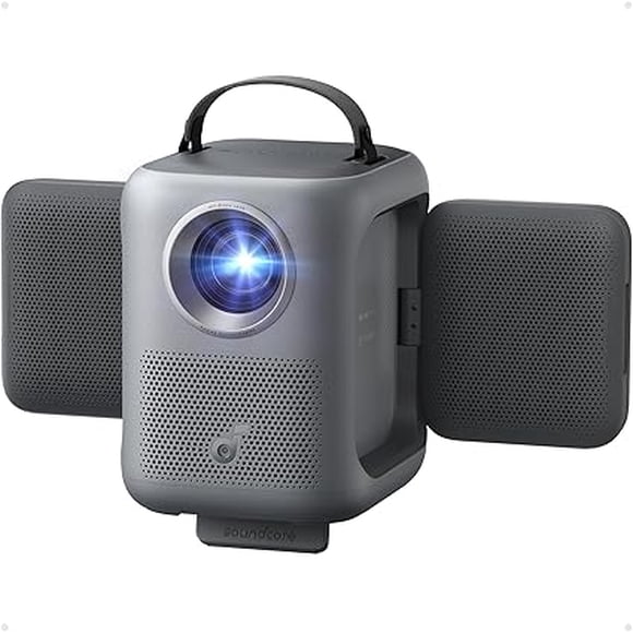 soundcore Nebula P1i Projecteur Intelligent Portable et Rabattable avec Wi-Fi et Bluetooth, Audio Dolby 2.0, 380 Lumens ANSI, Full HD 1080P, Lentilles Tout en Verre, Double Stéréo 10 W, GTV, Noir