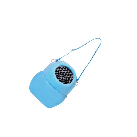 ZLight Pet Small Animal Carrier Bag Travel Hamster Pouch Cage Warm Blue 22x19cm Blue 17x14cm