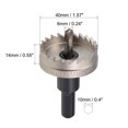 thumbnail image 3 of Unique Bargains HSS Hole Saws 40mm Drill Bit Cutter High Speed Steel for Metal Alloy Wood, 3 of 5