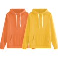 thumbnail image 1 of Chandail à Capuchon pour Femmes, Comdrip Chandail à Capuchon pour Femmes d'Automne et d'Hiver, Mode, Grande Taille, Jaune, P, 1 of 5