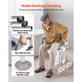 thumbnail image 2 of VEVOR Bedside Commode Chair 4-in-1 Raised Toilet Seat 500 lbs Adjustable Height, 2 of 9