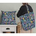 thumbnail image 5 of Soimoi Blue Poly Georgette Fabric Artistic Leaf & Floral Fabric Prints By Yard 42 Inch Wide, 5 of 5