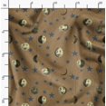 thumbnail image 2 of Soimoi Rayon Fabric Moon & Stars Galaxy Print Fabric by Yard 56 Inch Wide, 2 of 6