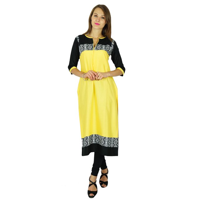 Phagun Kurti Ethnique Indienne en Coton, Kurta Bollywood de Designer, Tunique Robe pour Femme