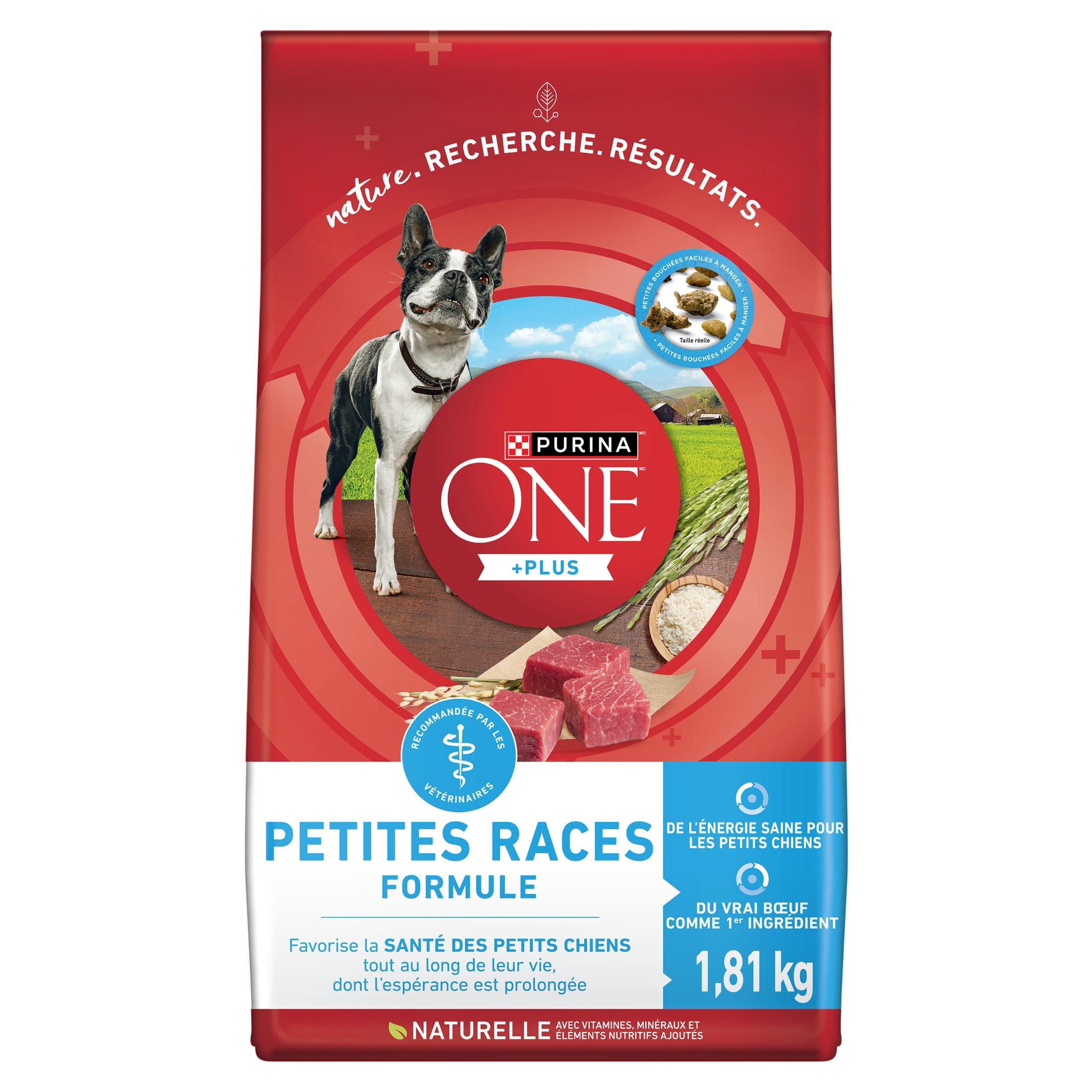 Purina ONE SmartBlend Formule pour Petites Races Boeuf, Nourriture Sèche pour Chiens 1.81kg