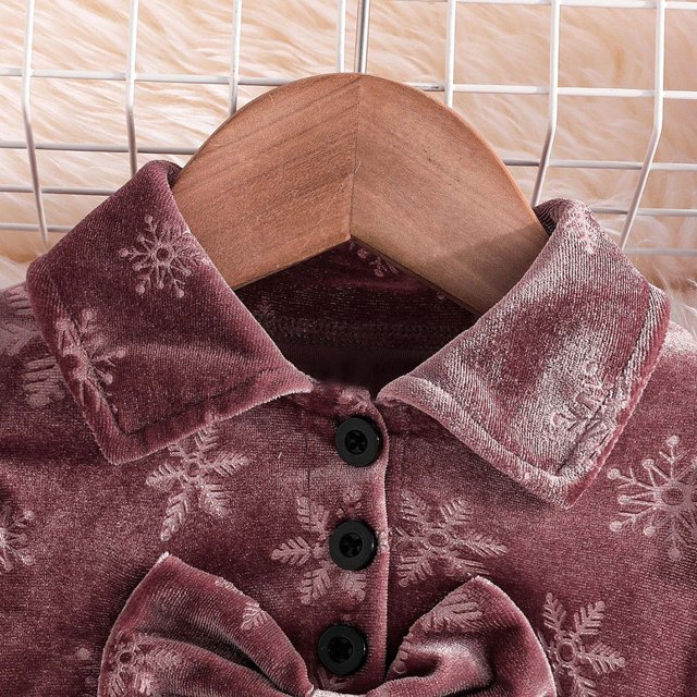 LOVZFMLL Robe de Princesse Père Noël + Bandeau pour Nouveau-Nés Filles