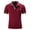 Wine, variant on RKSTN Men's Polo Shirt Fashion Casual Button Down Polo Shirts Short Sleeve Plaid Colorblock Turndown T-Shirt Tops Slim Fit Basic Pullover Tees