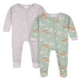 thumbnail image 1 of Baby & Toddler Girl Snug Fit Footed Cotton Pajamas  2-Pack, 1 of 7