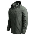 thumbnail image 1 of Babysbule Veste d'Hiver pour Hommes Grande Taille Veste Fine Décontractée Coupe-Vent à Capuche, 1 of 7