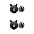 thumbnail image 3 of kurtrusly Exquisite Animal Head Wall Sculpture Ornament Handcrafted Resin Statue Bear Large 2Set, 3 of 6