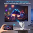 thumbnail image 3 of Salange LCD Native 720p HD Mini Smart Portable Projector Home Theatre Android11 with Wifi, 3 of 10