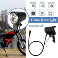 thumbnail image 2 of E-Bike LED Headlight Front Light Spotlight Electric Bick Universal. 6V-60V S4I6, 2 of 8