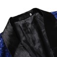 thumbnail image 3 of Veste pour Homme Hiver Hommes Automne et Hiver Mode Personnalité Paillettes Veste de Complet Décontractée, 3 of 5