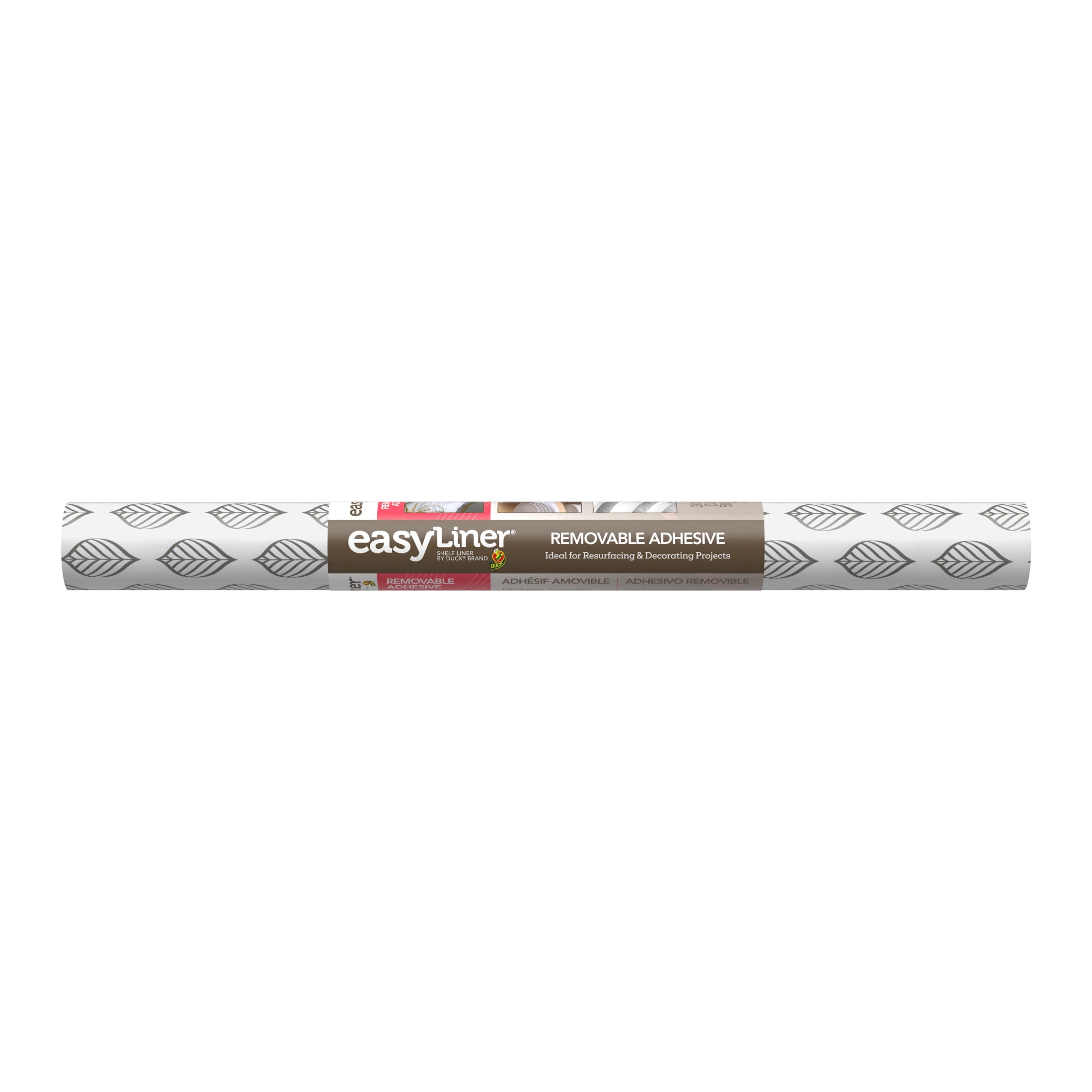EasyLiner® Removeable Adhesive Shelf Liner - Gray Pin Feather, 20 in. x 20 ft.