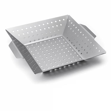 EGNMCR Stainless Steel Barbecue Pan Vegetable Grill Pan Barbecue Basket BBQ BBQ