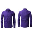 thumbnail image 1 of Dress Shirts for Men with Pocket Long Sleeve Big & Tall Tshirts Shirt Button-Down Collared Wrinkle-Free Solid Color Business Work Tops, 1 of 5