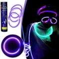 thumbnail image 3 of Premium Glow Sticks 100pc With Unique Connectors，Party Supplies Glow 12Hours 1ml, 3 of 5