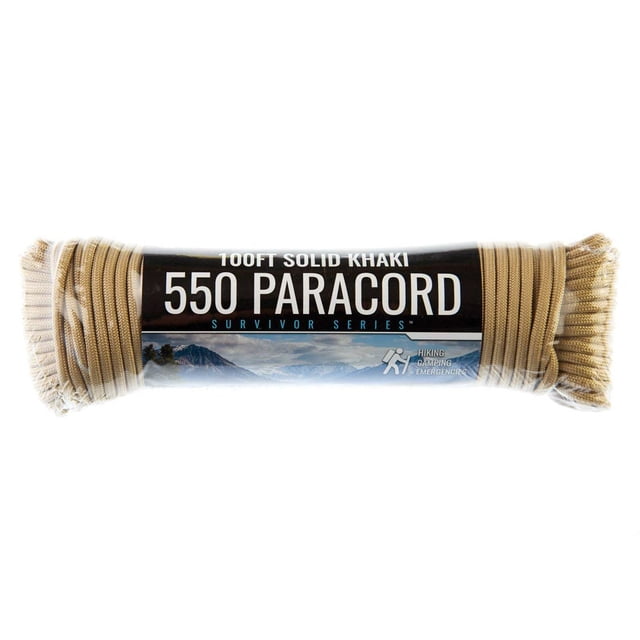 ASR Outdoor 100 feet inch 7 Strand Paracord Bundle - Solid Khaki