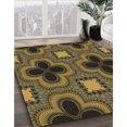 thumbnail image 3 of Ahgly Tapis Rond Lavable en Machine Intérieur Transitionnel Marron Chocolat, 4 Pieds Rond, 3 of 7