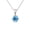 March - Aquamarine, variant on Cate & Chloe December Birthstone 18k White Gold Plated Women's Necklace 1ct Swarovski Crystal